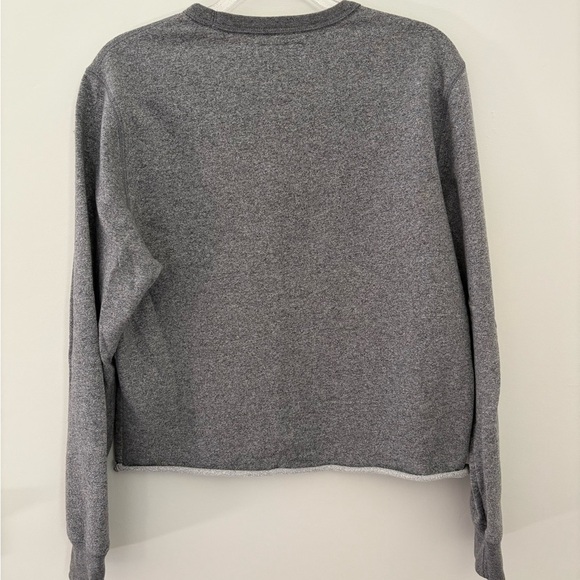 J. Crew Mercantile Gray sweatshirt with rolled edge L (fits like M) EUC - Picture 3 of 3